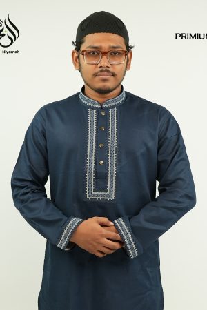 An-Niyamah Premium Navy Blue Panjabi | AN-202
