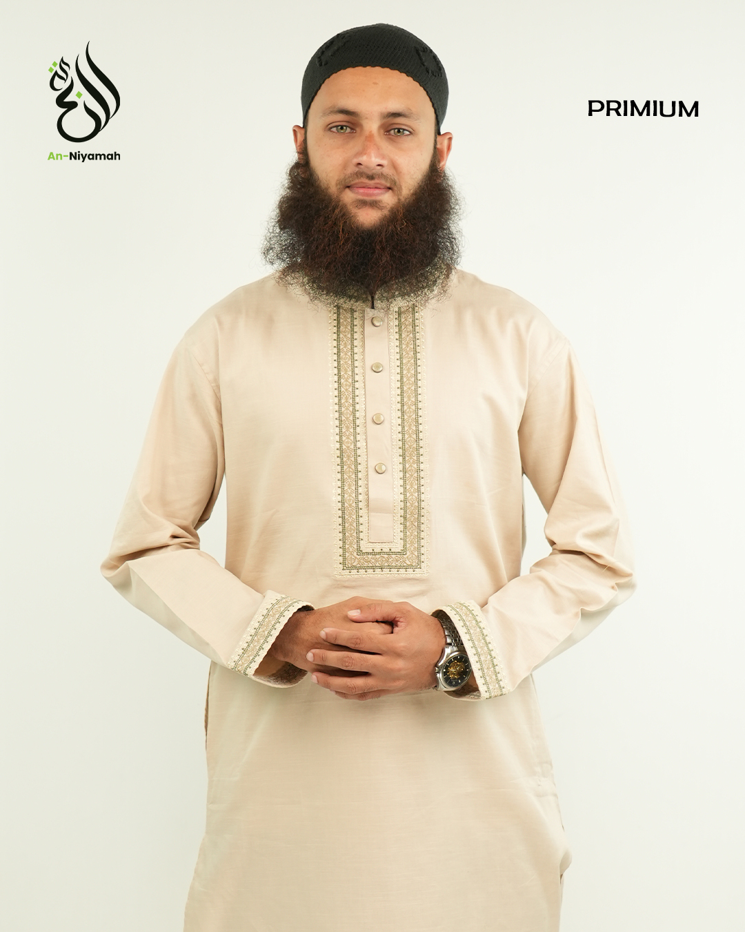 An-Niyamah Premium Light Tan Panjabi | AN-204