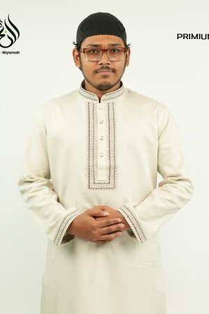 An-Niyamah Premium Off-White Panjabi | AN-203
