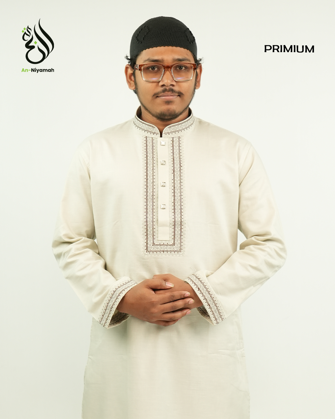 An-Niyamah Premium Off-White Panjabi | AN-203