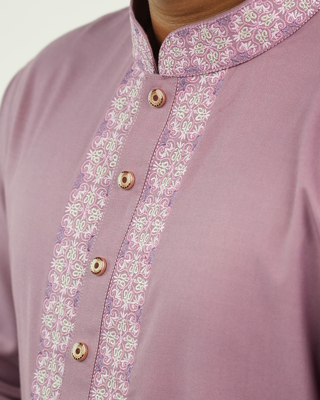 An-Niyamah Premium Rose Panjabi | AN-102 - Image 3