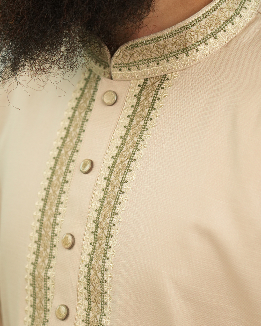 An-Niyamah Premium Light Tan Panjabi | AN-204 - Image 2