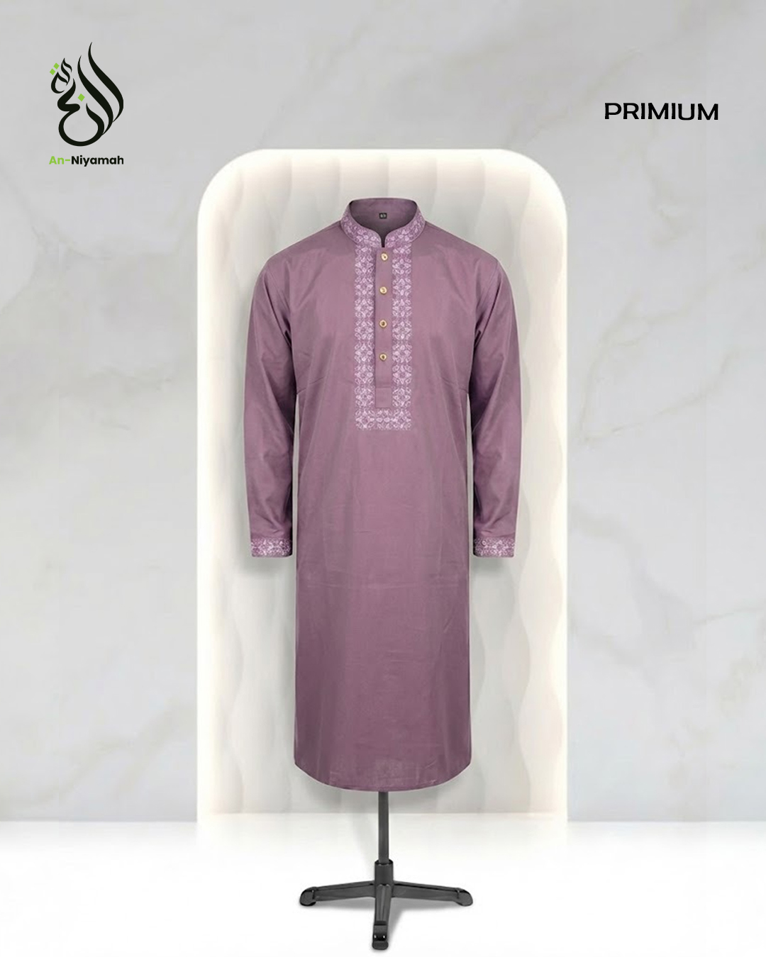 An-Niyamah Premium Rose Panjabi | AN-102