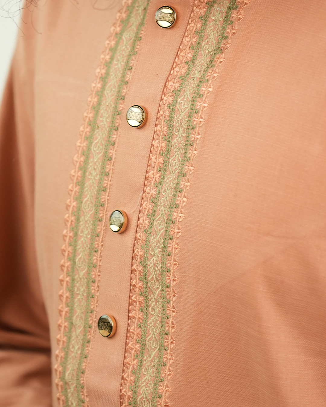 An-Niyamah Premium Peach Panjabi | AN-205 - Image 3