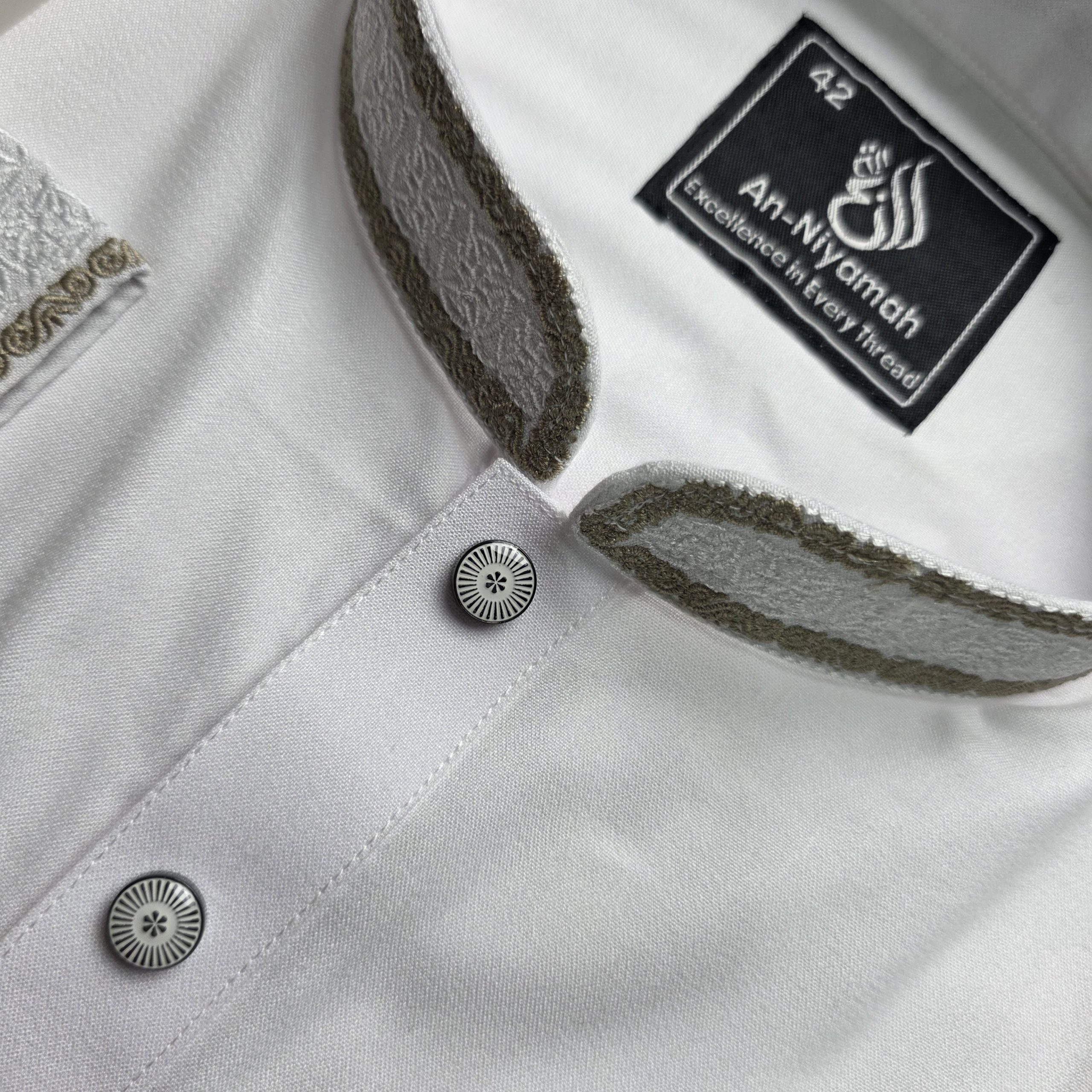 An-Niyamah Pure White Premium Panjabi - Image 2