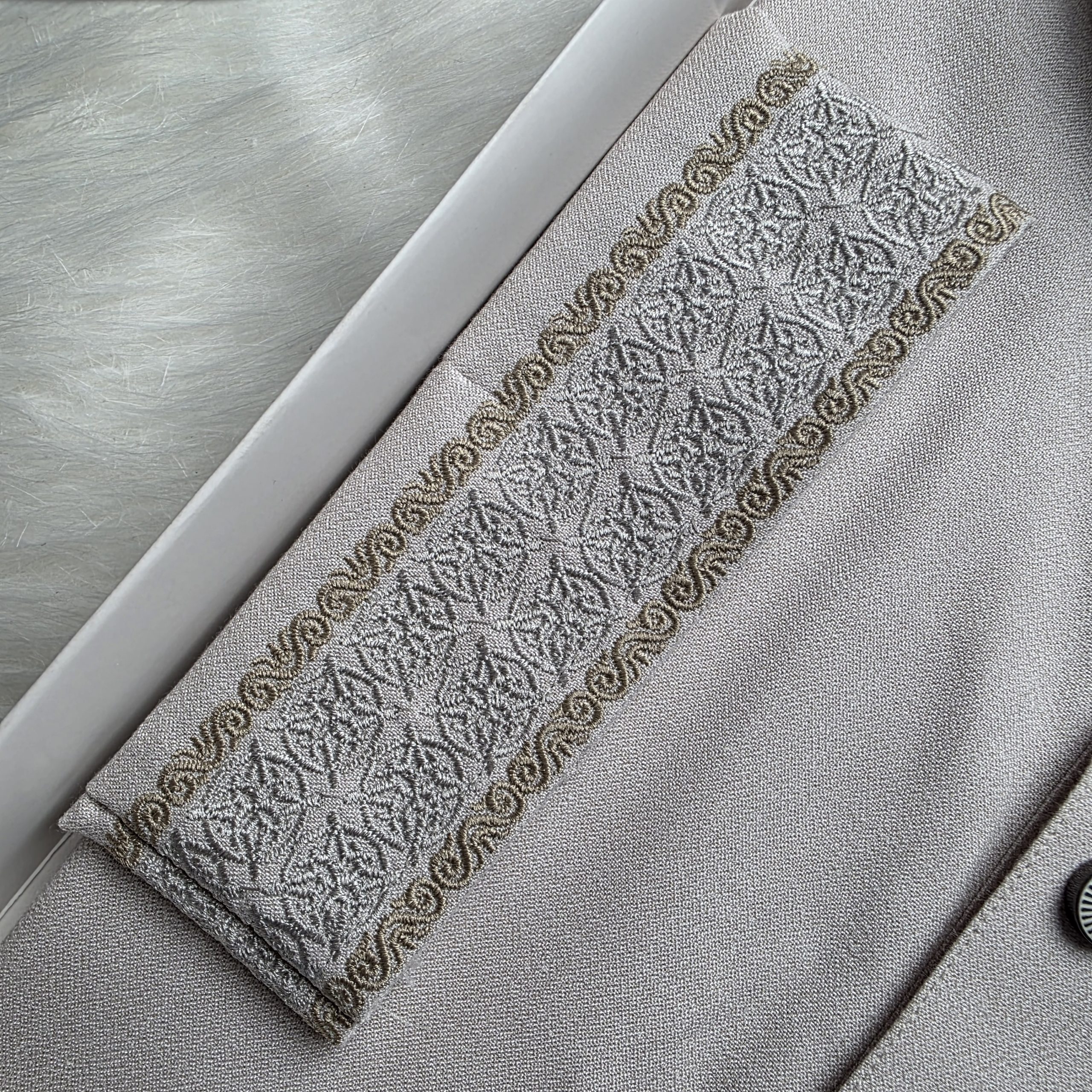 An-Niyamah Silver Grey Premium Panjabi - Image 2