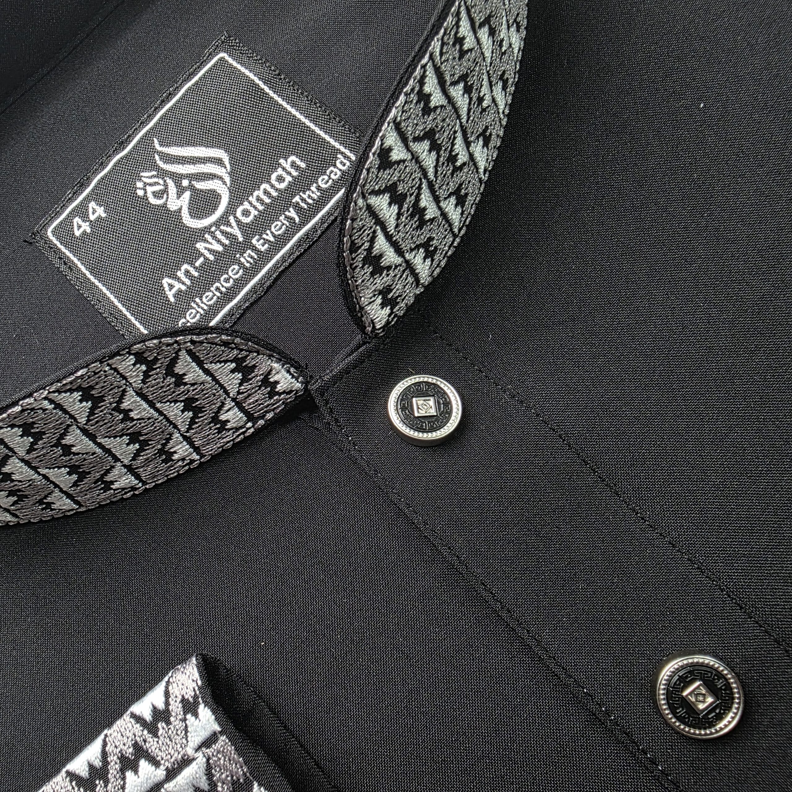 An-Niyamah Classic Black Premium Panjabi - Image 3