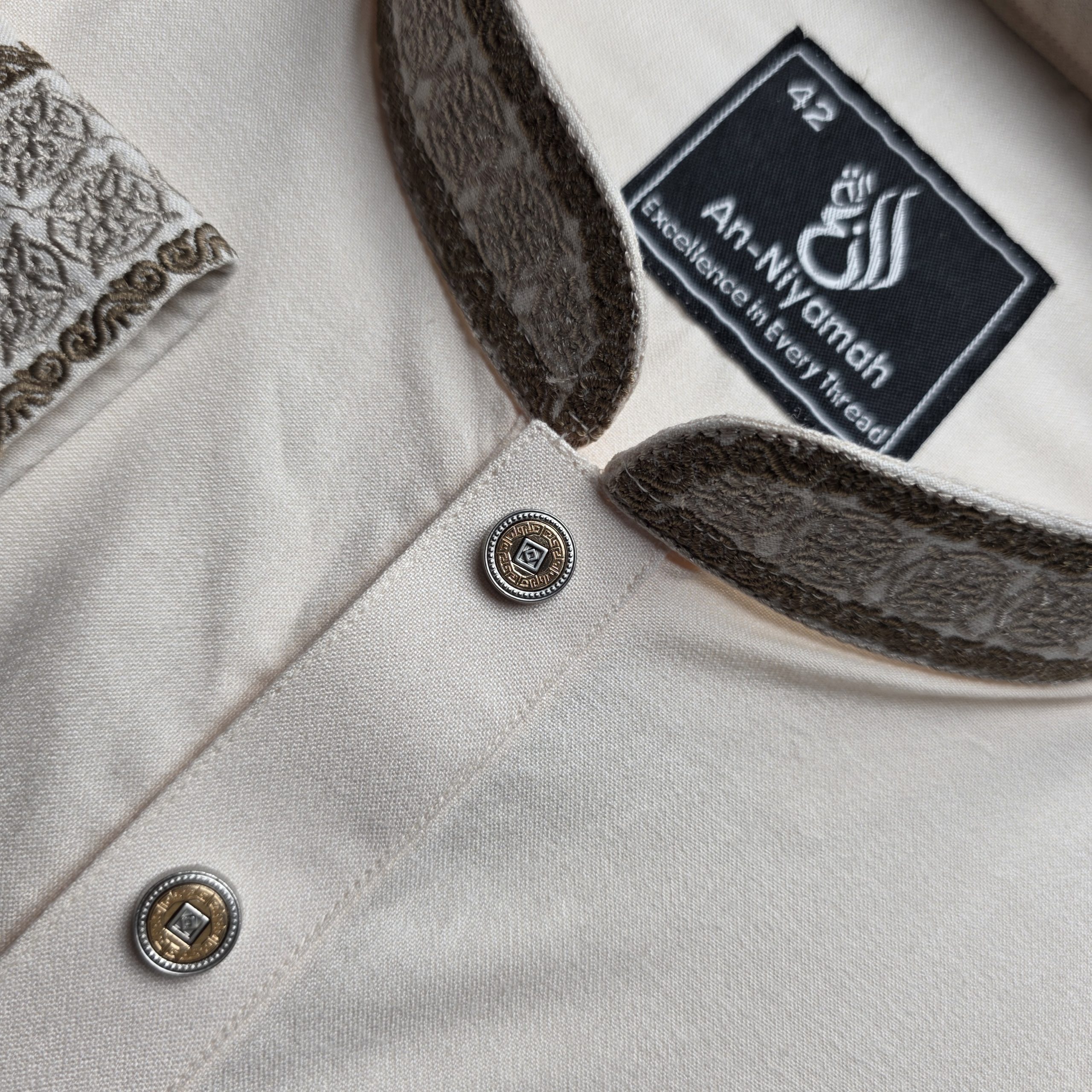 An-Niyamah Premium Cream Panjabi - Image 3