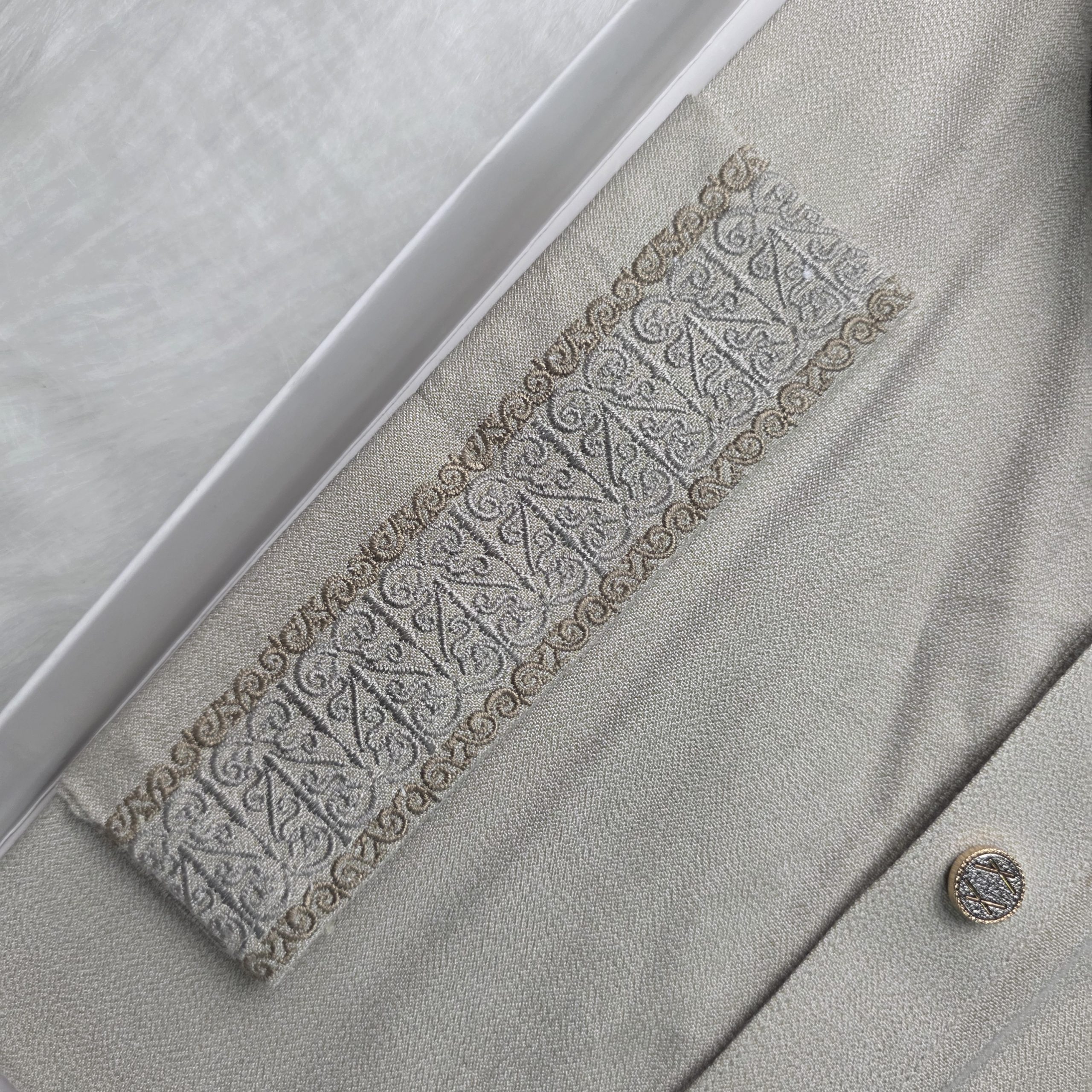 Premium Light Grey (Ash) Panjabi | Elegant Summer Collection - Image 2