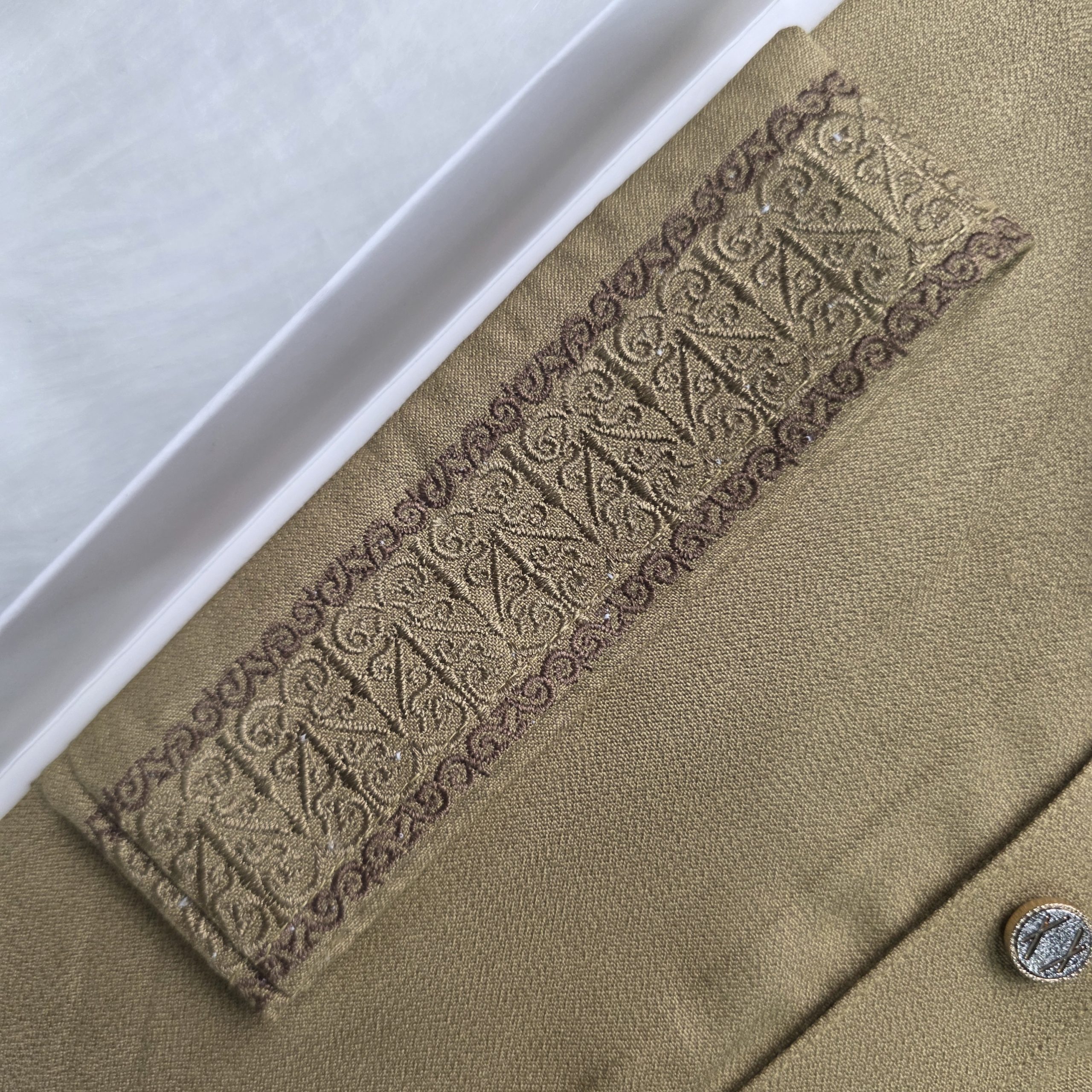 Premium Mustard Gold Panjabi – Royal Summer Collection - Image 2