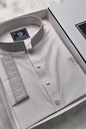 Premium Creamy White Panjabi – Timeless Summer Collection