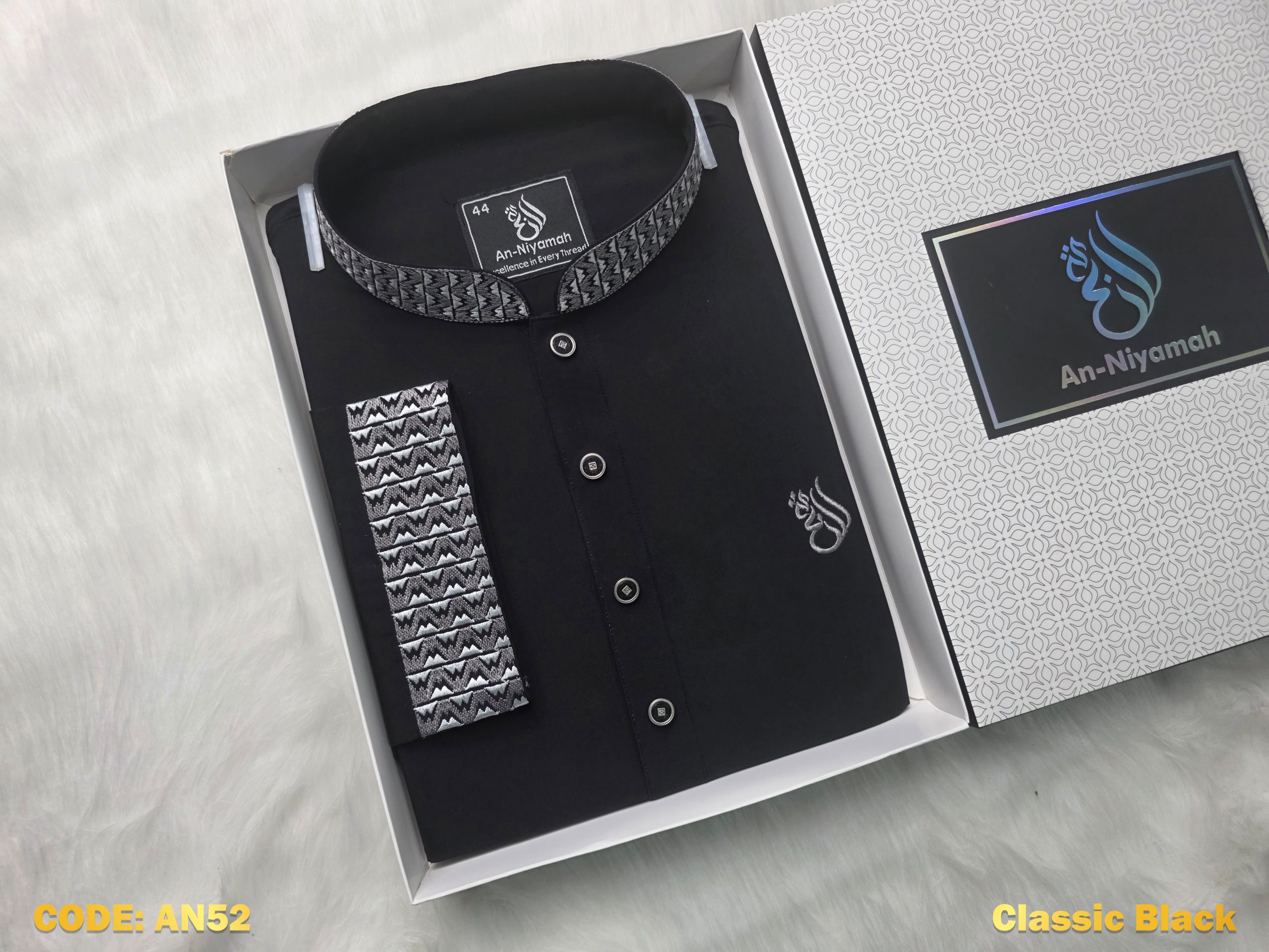 An-Niyamah Classic Black Premium Panjabi