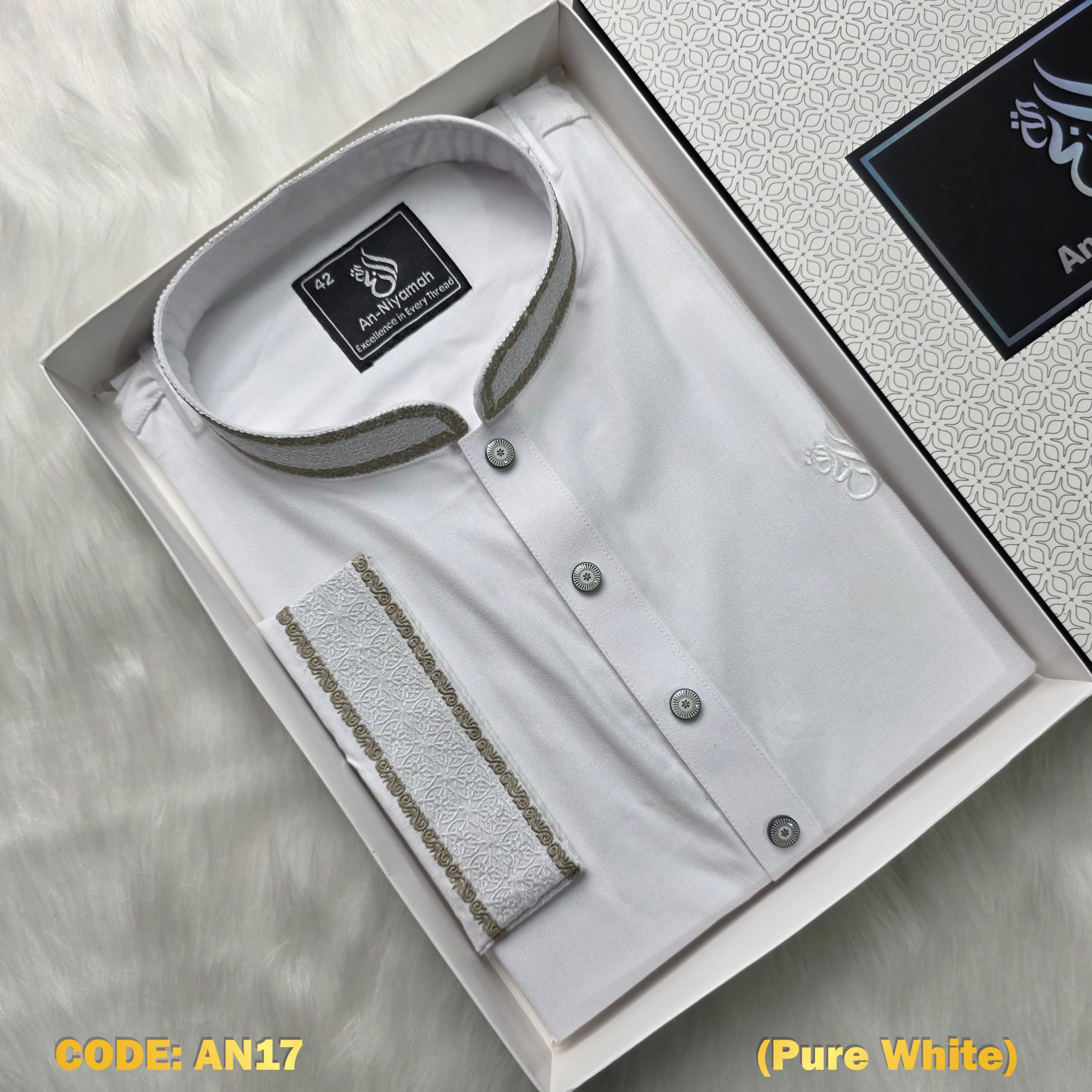 An-Niyamah Pure White Premium Panjabi